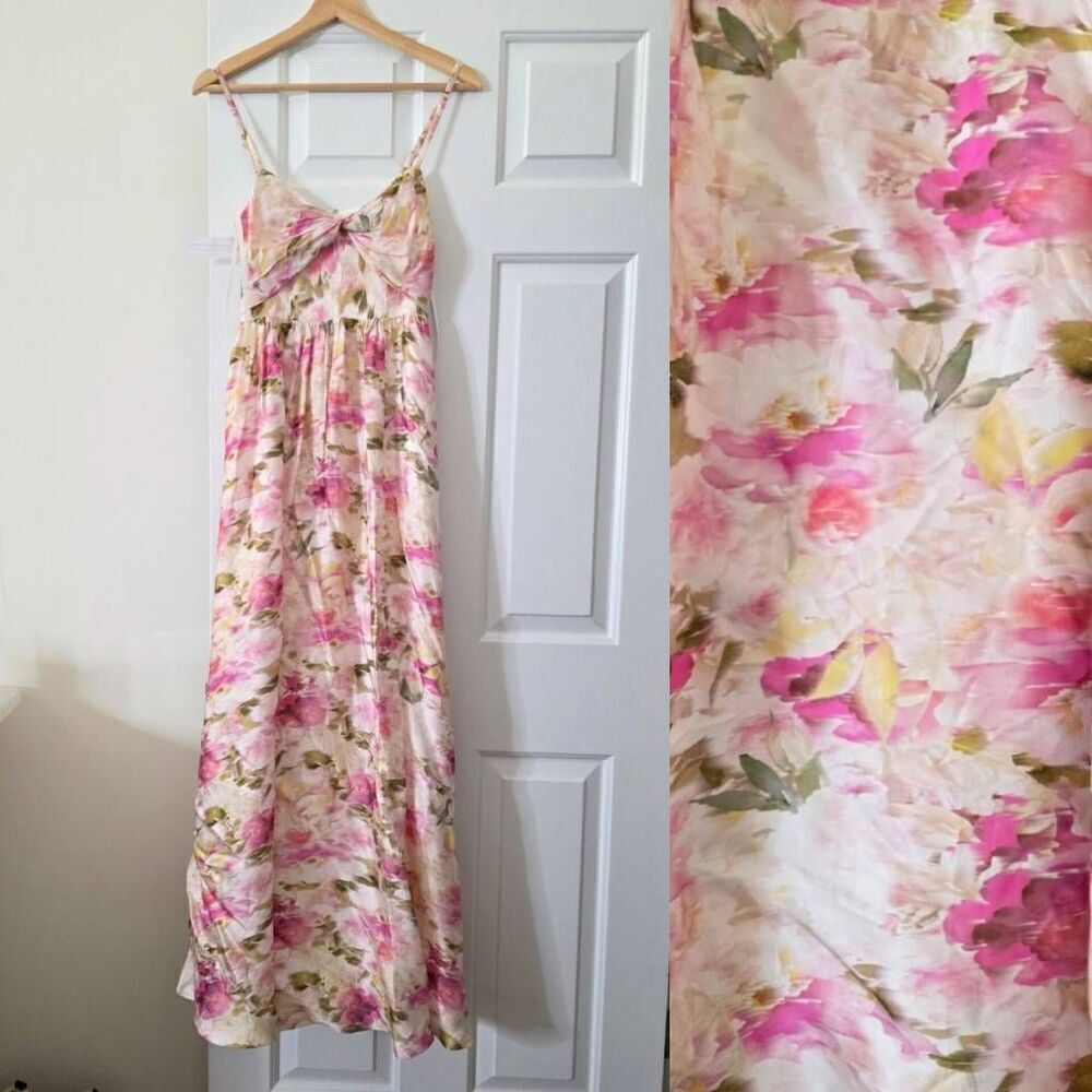 FAME AND PATNERS Floral Maxi Dress US 0 NWT
